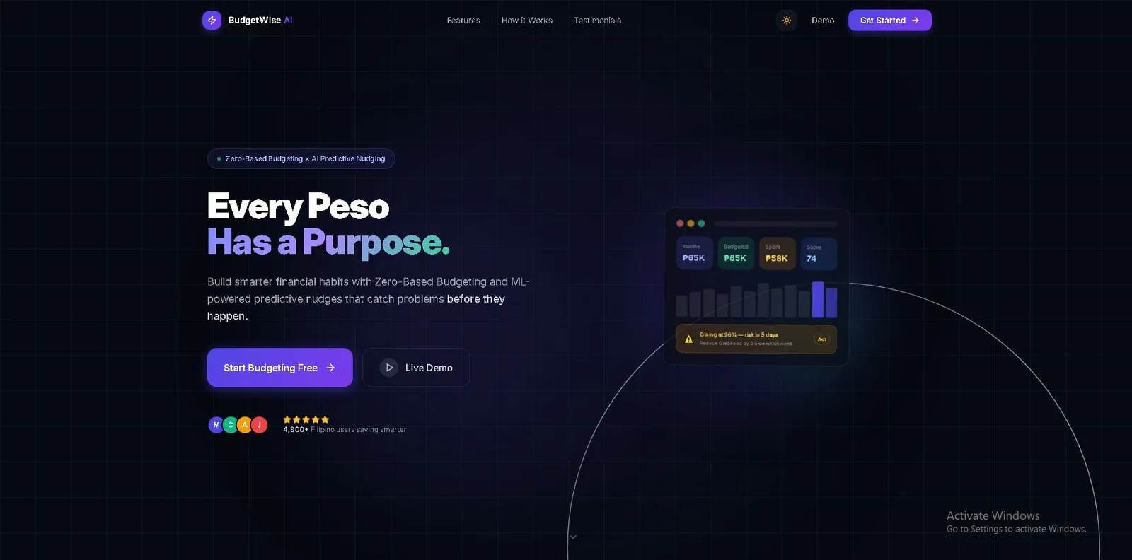 BudgetWise — Every Peso Has a Purpose